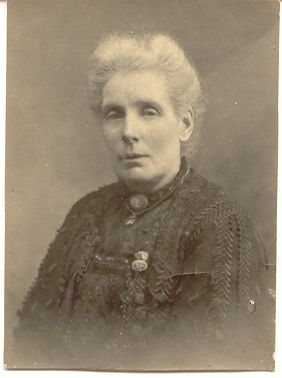 A sepia-toned image of a woman