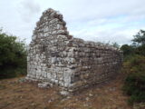 exterior profile of the church ruins