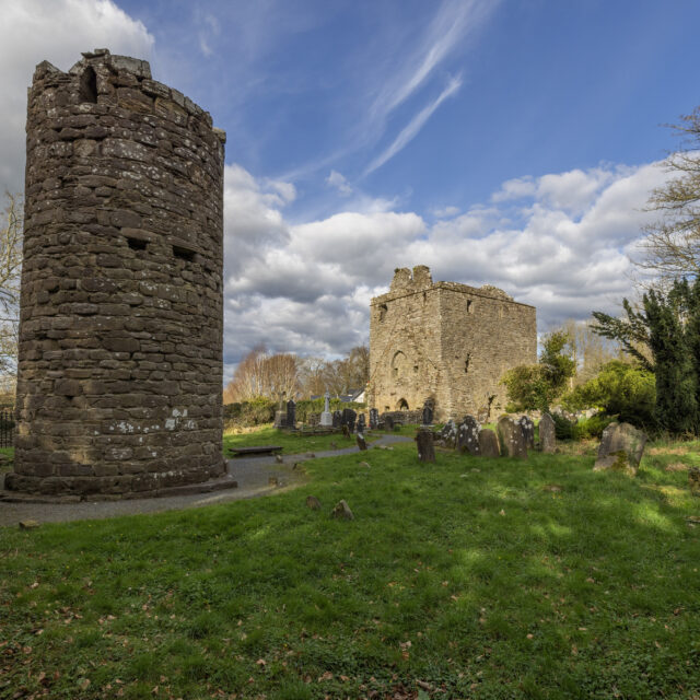Aghaviller Round Tower and Church