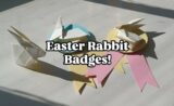 Easter bunnies made of paper