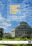 Poster for Summer Daily Guided Tours at National Botanic Gardens Glasnevin