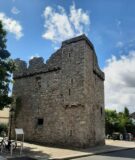 exterior view of a stone castle