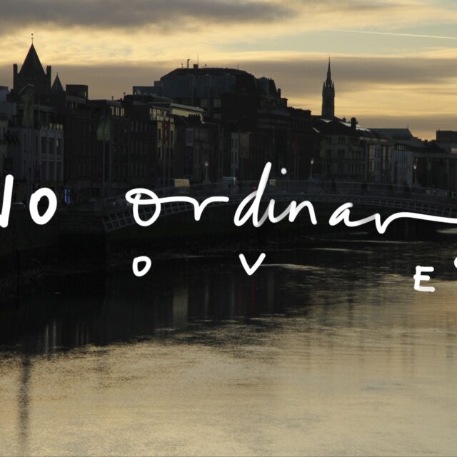 No ordinary Love text added to a night city scene.