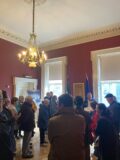 a guided tour taking place in dublin castle