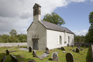 exterior of the church within the graveyard