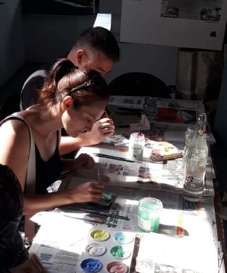 Paint your own Medieval Mellifont Tile