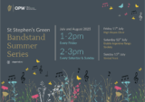 Poster for Bandstand Summer series St. Stephen's Green week 2