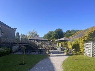 Emo Court Yard with dining facilities in view