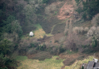 aerial view of the portal tomb
