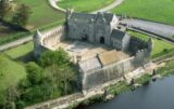 Ariel photo of a medieval castle