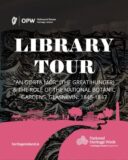 A poster advertising a library tour.