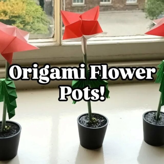 Origami Flower Pots