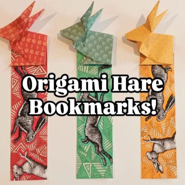 Origami Hare Bookmarks