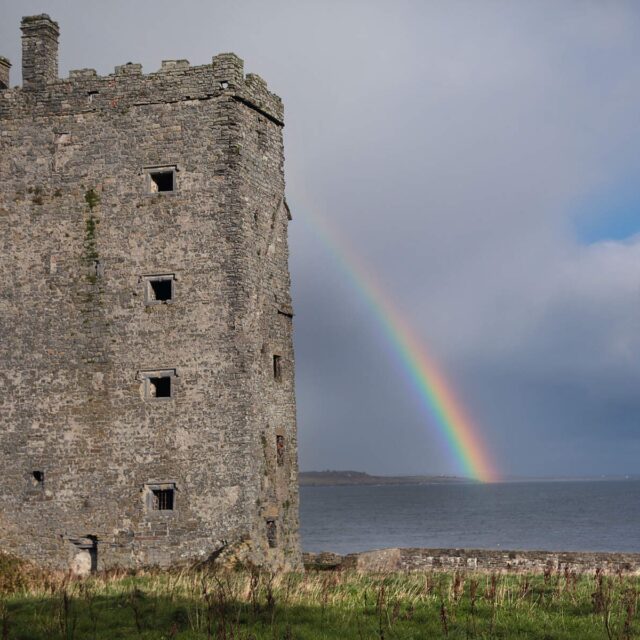 Carrigaholt Castle and Sea Wall