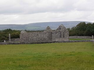 the roofless church within the monastic complex