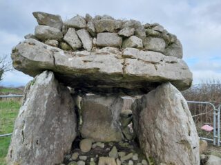 two standing stones capped by a flat stone on top
