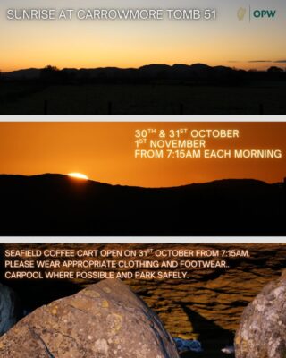 Poster with a collage of sunrise images