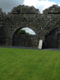 the remaining arched walls of the friary