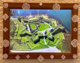 Charles Fort image with snowflakes