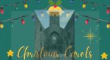Animated poster of Sligo Abbey surrounded by Christmas lights
