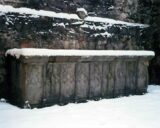 Snow covering at Sligo Abbey