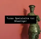 A statue of Michael Collins