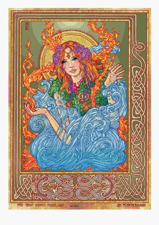 colour print of Brigit by Jim Fitzpatrick