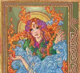 colour print of Brigit by Jim Fitzpatrick