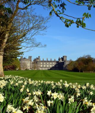 Kilkenny Castle with flowers