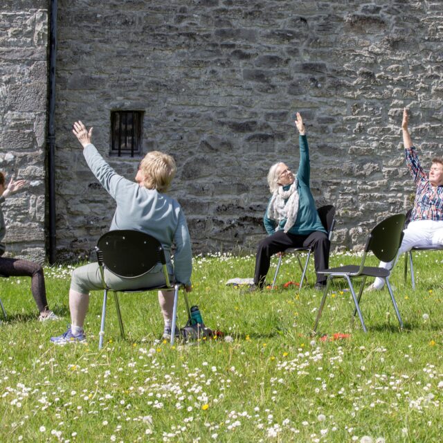 Bealtaine Festival – Chair Yoga at the Castle.