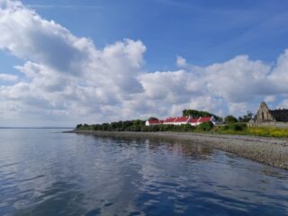 view of scattery island from the pier