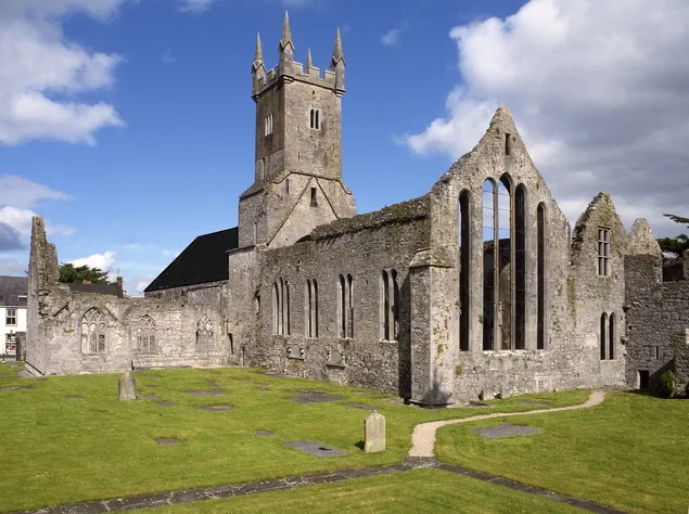 Guided tour to launch the new graveyard trail at Ennis Friary