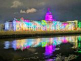 Custom House illuminated