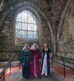 3 ladies in 12th Century Dress