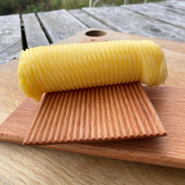 Butter making demonstration at Annes Grove Gardens