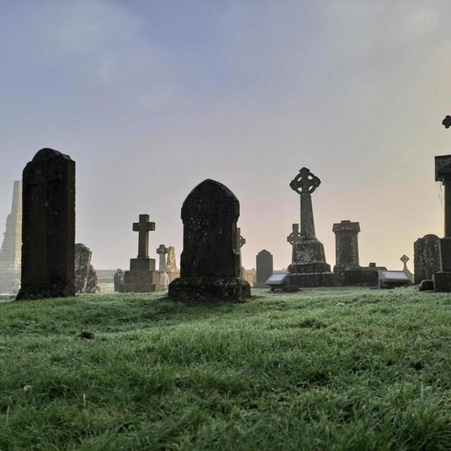 Guided tour of the graveyard of the Rock of Cashel