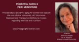 poster advertising a talk on aging and menopause at Castletown House