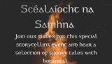 Poster for Halloween event shows a fire in the dark