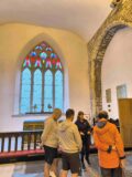a guided tour of a church